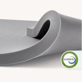 Resim EcoTopper - Gri Ortopedik Sert Sünger Yatak Pedi - 3 cm / 140x190 