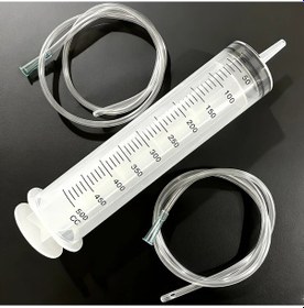 Resim Willowhaven 16.91oz Set Büyük Kapasiteli Şırınga Tipi Yağ Pompası Sızdırmaz 