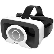 Resim Vkemall Cep Telefonu İçin Vr Başlığı, Kulaklıksız Evrensel Ayarlanabilir Hafif Vr Gözlük Siyah 