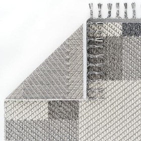Resim Cool Halı Bress 1403 Gri Salon Halısı Bukle İskandinav Halı Etnik Mutfak Halısı Dekoratif Koridor Halısı Kesme Yolluk 