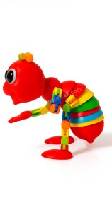 Resim Sevimli Eğitici Sök Tak Renkli Akrobat Karınca Montessori Eğitici Oyuncak 