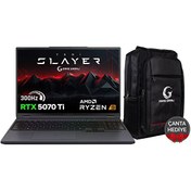 Resim Slayer R9T-5070Ti C1 AMD Ryzen 9 9955HX 16" 32 GB RAM 1 TB SSD RTX5070Ti QHD IPS 300Hz FreeDOS Gaming Laptop-Çanta Game Garaj