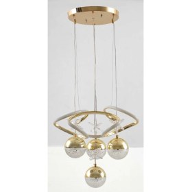 Resim Roza Hobo Dron Modern Ledli 3 Renk Anahtardan Gold Modern Salon ve Oturma Odası Avıze 