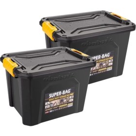 Resim abnturk 2 Adet Süper Sağlam 18 Litre Profesy Saklama Kutusu 39X30X26H MD4034 Çok Amaçlı Kullanım İçin Sandık 