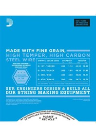 Resim D'addario Exl170 Long Scale Bas Gitar Teli 045-100 