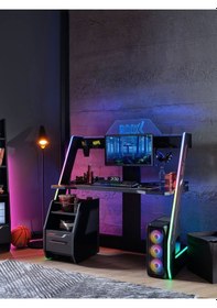 Resim Roox Oyuncu Masası Siyah 