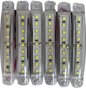 Resim Parmak Led Beyaz 9 Ledli 6 Adet 