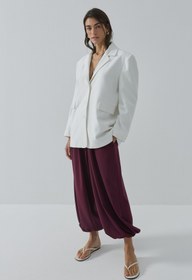 Resim Elara Şalvar Pantolon Mürdüm - Mürdüm / 36-38 