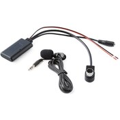 Resim Araba Aux Bluetooth Müzik Ses Kablosu + Alpine Kca-121b 9887/105/117/9855/305s İçin Mıc 