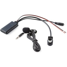 Resim Araba Aux Bluetooth Müzik Ses Kablosu + Alpine Kca-121b 9887/105/117/9855/305s İçin Mıc 