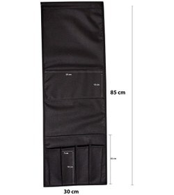 Resim Siyah Koltuk Kenarı Kumandalık Portatif Yan Sehpa 