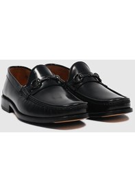 Resim Cabani Hakiki Deri Siyah Açma Tokalı Erkek Klasik Ayakkabı-siyah 