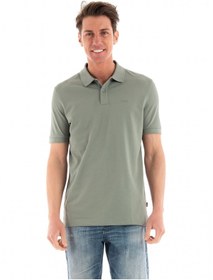 Resim BOSS Erkek Regular Fit Kısa Kollu Düz Polo Yaka Yeşil 2 Polo Yaka T-shirt 50468301-343 