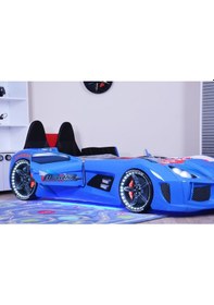 Resim Setaymobilya Arabalı Yatak Audi V7 + Ortopedik Yatak , Kapıları Açılan , Setay 