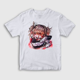 Resim Presmono Unisex Çocuk Beyaz Himiko Toga V2 Anime My Hero Academia T-shirt 359537tt 