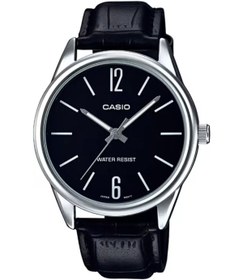 Resim Casio Kasası Metalik Kordonu ve Kadranı Siyah Renk 2 Yıl Garantili Erkek Kol Saati 