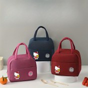 Resim 1 adet Sanrio Yalıtımlı Öğle Çantası for hello kitty Logosu için, Kalın Alüminyum Folyo Bento Çantası, Çalışma ve Dış Mekan için Taşınabilir Öğle Kutusu Çantası, Öğretmen Depolama Çantası, Sınıf Çantası, Kadınlar için Hediye, Erkekler için Hediye, Gıda ile Temas Yok 