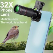 Resim Telefoto Mobil Telefon Lensi, Evrensel Mobil Telefon Tutucu ve Tripod ile, Yüksek Çözünürlüklü Optik Lens, Çoğu Akıllı Telefonla Uyumlu, Dayanıklı Kauçuk Malzeme, Seyahat ve Fotoğrafçılık için Uygun 