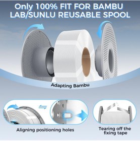 Resim Creality Petg Filament, 3d Yazıcılar İçin Yedek Filament 1,75 Mm 10 Kg 22 Lb Bambu Lab İçin Yeniden Kullanılabilir Makara İçin Yeniden Filament, Boyutsal Doğruluk 0,03 Mm, Petg 10 Beyaz 