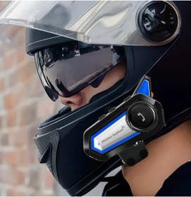 Resim ARD Motosiklet Kask Bluetooth Kulaklık Interkom Su Geçirmez Kablosuz Mikrofonlu Moto Intercomunicador 