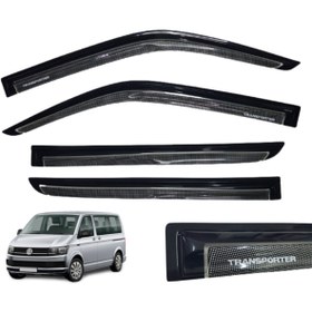 Resim Point Vw Transporter T7 Mügen Cam Rüzgarlığı Benekli 4 Cam Set 