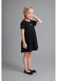 Resim Defacto Desenli Elbise Kız Bebek H2173a526smbk27 Siyah-bk27 
