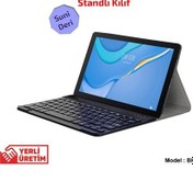 Resim Huawei Uyumlu Matepad T10 9.7 Inch Bluetooth Klavyeli Stand Kılıf Bkk4 
