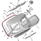 Resim Peugeot 308 (2022-2023) Arka Bagaj Lastik Fitili (Orijinal) 