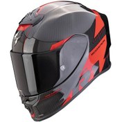 Resim Scorpion Exo R1 Evo Carbon Rally Spor Motosiklet Kaskı Siyah Kırmızı 