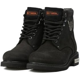 Resim Harley Davidson Gıbson Kadın Black Siyah Nubuk Günlük Bot-siyah Siyah 