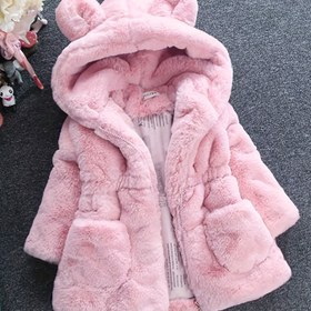 Resim Kışlık Yeni Tarz Kızlar İçin Düz Renk Kapüşonlu Kalınlaştırılmış Süveter Ceket 