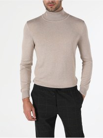 Resim Colin's Slim Fit Balikci Erkek Bej Kazak CL1023624_q1.v2_BME 