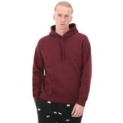 Resim Nike M Nk Club+ Bb Po Hoodıe Aop Erkek Sweatshirt Bordo 