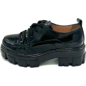 Resim nostra shoes Sofia Hakiki Deri Kadın Oxford Ayakkabı 