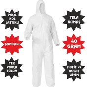 Resim Tek Kullanımlık Lamineli Tulum 