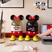 Resim 1 adet Karikatür Serisi Mickey Eğlence Tasarımı Karikatür Tasarımı Ev Oturma Odası Yatak Odası Ofis Büyük Kapasiteli Yüksek Kaliteli Banyo Mutfak Çöp Kutusu 