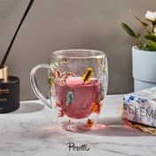 Resim Perotti Double Flower Cidarlı Kupa 350 ml 