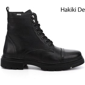 Resim Gönderi(R) Gönderi R Siyah Floter Gön Hakiki Deri Fermuarlı Bağcıklı Erkek Postal Bot 81501 Siyah Floter 