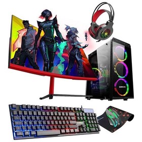 Resim Zeiron NFX80 i5-10400F 16 GB 1 TB HDD+256 GB M.2 SSD GTX1650 27" Dos Masaüstü Oyuncu Bilgisayarı 