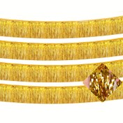 Resim 4/6 adet Altın Tinsel Akıntılar, 3.05 metre - Düğünler, Doğum Günleri, Mezuniyetler ve Tatil Kutlamaları için Lüks Altın ve Beyaz Kurdele Bayrakları, Parti Süslemeleri | Zarif Kurdele Tasarımı | Dayanıklı Plastik Malzeme, Doğum Günü Parti Süslemeleri 
