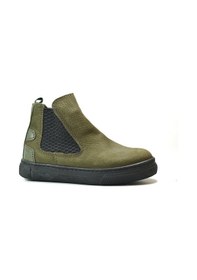 Resim Onlo Ayakkabı R.246-1 Deri Nubuk Haki Kürklü Erkek Çocuk Bot Haki 