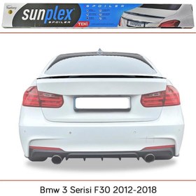 Resim Sunplex Bmw 3 Serisi F30 2012-2018 Spoiler Bagaj Çıtası Piano Black 