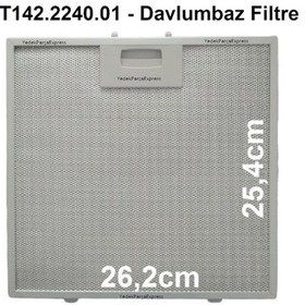 Resim Silverline Uyumlu Esty 2240 X6 Davlumbaz Filtresi Aspiratör Tel 262X254 - 423487261 