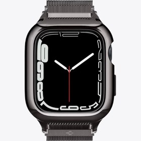 Resim Apple Watch Ultra ve Ultra Serisi (42 mm\u002F44 mm\u002F45 mm\u002F49 mm) ile Uyumlu Kılıf, Spigen Metal Fit 