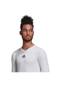 Resim Adidas Team Base Tee Erkek Uzun Kollu Antrenman Tişörtü Beyaz Beyaz 