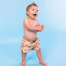 Resim Swim Essentials Yazlık Erkek Çocuk Şort Mayo- Leopar Kahverengi - Kahverengi / 7-8 Yaş 