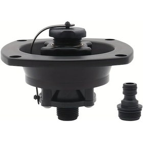 Resim Dashanshop Dayanıklı Karavan Su Girişi Çek Valfli Hızlı Bağlantı Siyah Plastik 