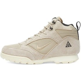 Resim Nike Acg Torre Mid Waterproof Unisex Shoes Bilekli Su İtici Hakiki Deri Trekking Outdoor Ayakkabı Krem Gri 