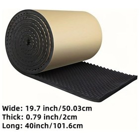 Resim Tongdashop Siyah Stüdyo Ses Yalıtım Köpüğü Oda Ve Araç Izolasyonu Yüksek Yoğunluklu 