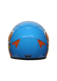 Resim Mts Full Face Motosiklet Çocuk Kaskı K2 Skull Blue Mavi 